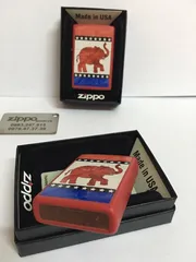 Bật Lửa Zippo 29167 - Màu Đỏ Mờ Hình Voi Cộng Hòa, Quà Tặng Thiết Thực Cho Người Hâm Mộ Chính Trị