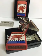 Bật Lửa Zippo 29167 - Màu Đỏ Mờ Hình Voi Cộng Hòa, Quà Tặng Thiết Thực Cho Người Hâm Mộ Chính Trị