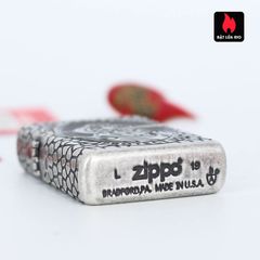 Bật lửa Zippo 49160 Armor® - Thiết kế Huy chương Thánh Christopher Bằng bạc cổ điển, Quà tặng độc đáo cho tín đồ Zippo