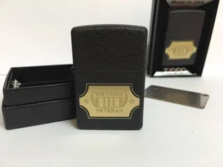 Zippo 28875 – Lighter Crackle Đen Chiến Tranh Việt Nam – Quà Tặng Cao Cấp, Đồ Chơi Sưu Tập Vintage