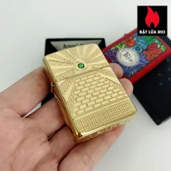 Bật Lửa Zippo 49060 - Thiết Kế Eye of Providence Bằng Đồng Mạ Bóng - Dụng Cụ Châm Lửa Sang Trọng và Độc Đáo