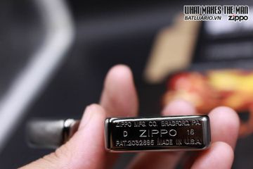 Bật Lửa Zippo 24485 - Mẫu 1941 Black Ice Có Logo Zippo - Quà Tặng Sang Trọng Cho Người Sưu Tầm