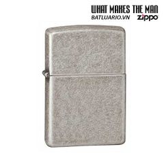 Bật lửa Zippo Armor 28973 – Bạc cổ dày, chống gió, nhập khẩu Mỹ – Quà tặng hoàn hảo cho tín đồ Zippo