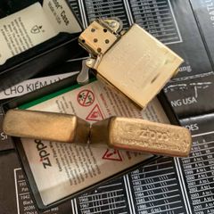 Bật Lửa Zippo Armor 28496 - Bằng Đồng Thau Tumbled Brass, Phiên Bản Bền Bỉ, Quà Tặng Hoàn Hảo cho Người Yêu Thích Zippo
