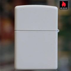 Bật Lửa Zippo 214ZL - Bật Lửa Trắng Mờ Có Logo, Chống Gió, Quà Tặng Sang Trọng, Hàng Nhập Mỹ, Bảo Hành Trọn Đời