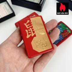 Bật Lửa Zippo 29929 - Year of the Rat Red Matte - Quà Tặng Độc Đáo Cho Người Sưu Tập và Yêu Thích Zippo