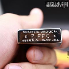Bật Lửa Zippo 1935.25 - Bật Lửa Chrome B brushed Lịch Sử - Quà Tặng Độc Đáo Cho Người Sưu Tầm