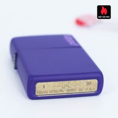 Bật Lửa Zippo 237ZL Chính Hãng - Màu Tím Matte Với Logo Zippo - Lửa Kháng Gió, Hộp Quà Tặng, Bảo Hành Trọn Đời