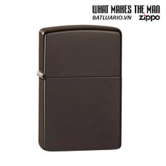 Bật lửa Zippo 49180 Brown - Bật lửa chính hãng Classic, kháng gió, thiết kế mới 2020, quà tặng độc đáo cho tín đồ Zippo