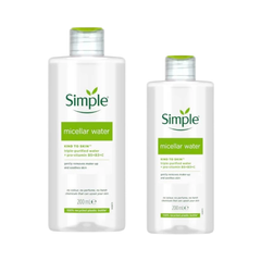 Nước Tẩy Trang Simple Micellar Cleansing 200ml/400ml - Dịu Nhẹ Không Cồn Lành Tính Cho Da Nhạy Cảm