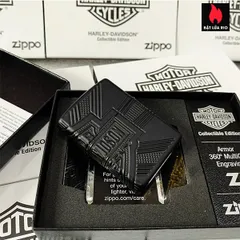 Zippo 49176 - Bật Lửa Collectible Armor Black Matte Harley-Davidson® 2020 - Quà Tặng Cho Người Mê Xe Máy