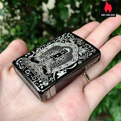 Zippo 24756 Khắc Đức Phật 4 Mặt - Bật Lửa Zippo Cao Cấp Với Thiết Kế Tâm Linh Độc Đáo - Quà Tặng Ý Nghĩa