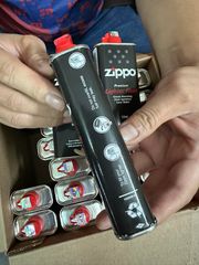 Combo phụ kiện Zippo chính hãng Mỹ - 1 chai xăng, 1 vỉ đá lửa, 1 vỉ bấc - An toàn, hiệu quả, kéo dài tuổi thọ sản phẩm