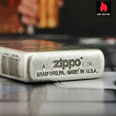 Zippo Bạc Giả Cổ 121FB - Bật Lửa Khắc Light 5 Mặt Thời Trang - Quà Tặng Độc Đáo cho Người Yêu Thích Sưu Tầm