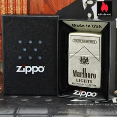Zippo Bạc Giả Cổ 121FB - Bật Lửa Khắc Light 5 Mặt Thời Trang - Quà Tặng Độc Đáo cho Người Yêu Thích Sưu Tầm