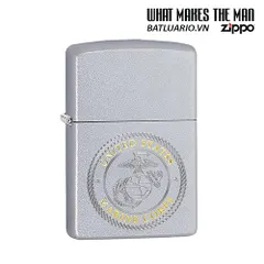 Bật Lửa Zippo U.S. Marines Corps Satin Chrome 49150 - Quà Tặng Độc Đáo Nhân Kỷ Niệm Quân Đội Hoa Kỳ