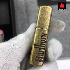Zippo Đồng Vàng Giả Cổ 201FB Khắc Light 5 Mặt - Bật Lửa Zippo Sang Trọng, Quà Tặng Lý Tưởng Cho Người Yêu Thích Sưu Tập