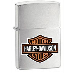 Zippo 200HD.H252 - Bật Lửa Brushed Chrome Có Logo Harley Davidson - Quà Tặng Điểm Nhấn Phong Cách Chất Lừ
