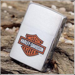 Zippo 200HD.H252 - Bật Lửa Brushed Chrome Có Logo Harley Davidson - Quà Tặng Điểm Nhấn Phong Cách Chất Lừ