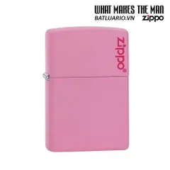 Bật Lửa Zippo 238ZL Màu Hồng Matte - Bật Lửa Cao Cấp Có Logo, Quà Tặng Thời Trang Độc Đáo cho Fan Hâm Mộ