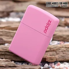 Bật Lửa Zippo 238ZL Màu Hồng Matte - Bật Lửa Cao Cấp Có Logo, Quà Tặng Thời Trang Độc Đáo cho Fan Hâm Mộ