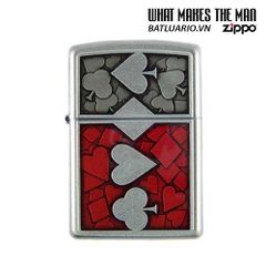 Bật Lửa Zippo 24850 - Bật Lửa Chất Lượng Cao 4 Đôi Bài Chính Hãng Mỹ, Chống Gió, Đồ Chơi Bikers và Người Yêu Thích Zippo