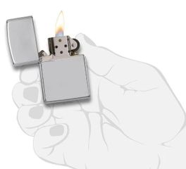 Bật Lửa Zippo Armor High Polished Chrome 167 - Vỏ Dày Chống Gió Thiết Kế Cổ Điển, Quà Tặng Cho Người Yêu Thích Zippo