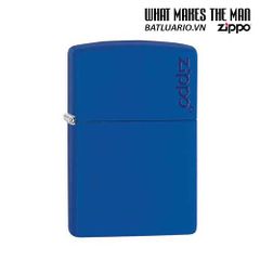 Bật Lửa Zippo 229ZL Màu Xanh Hoàng Gia - Thiết Kế Sang Trọng Với Logo Zippo, Chống Gió, Hàng Nhập Khẩu Mỹ