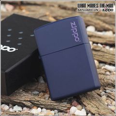 Bật Lửa Zippo 239ZL - Màu Xanh Hải Quân, Logo Chính Hãng, Thiết Kế Đẳng Cấp, Khả Năng Kháng Gió, Quà Tặng Sang Trọng