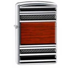 Bật Lửa Zippo 28676 - Bật Lửa Chống Gió Bằng Thép Và Gỗ, Hàng Chính Hãng Mỹ, Phụ Kiện Cao Cấp Dành Cho Người Yêu Thích Thời Trang