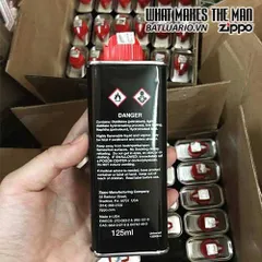 Xăng Zippo Chính Hãng Mỹ 125ml - Nhiên Liệu Lỏng Không Sinh Khói, Chống Gió Tốt, Phân Phối Chính Thức Tại Việt Nam