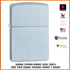 Bật Lửa Zippo Satin 205 - Bật Lửa Chống Xước Mạ Chrome, Thiết Kế Sang Trọng, Bảo Hành Trọn Đời, Quà Tặng Thú Vị cho Người Yêu Thích Zippo