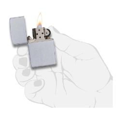 Bật Lửa Zippo Satin 205 - Bật Lửa Chống Xước Mạ Chrome, Thiết Kế Sang Trọng, Bảo Hành Trọn Đời, Quà Tặng Thú Vị cho Người Yêu Thích Zippo
