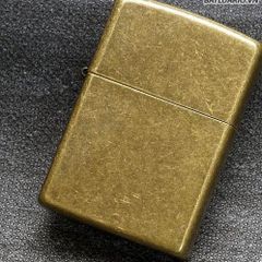 Bật Lửa Zippo 201FB - Màu Đồng Giả Cổ, Chống Gió, Độ An Toàn Cao, Bảo Hành Trọn Đời, Quà Tặng Thân Thiện Môi Trường