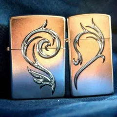 Bộ Bật Lửa Zippo Intertwining 28477 - Set 2 Chiếc Trái Tim Hoa Văn – Quà Tặng Ý Nghĩa Cho Các Cặp Đôi Sưu Tầm