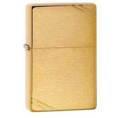 Bật Lửa Zippo 240 Vintage Brushed Brass - Bật Lửa Cổ Điển Chất Liệu Đồng, Thiết Kế Độc Đáo, Made in USA