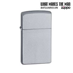 Bật Lửa Zippo Slim 1605 Satin Chrome - Bật Lửa Mini Kháng Gió, Quà Tặng Sang Trọng từ Mỹ