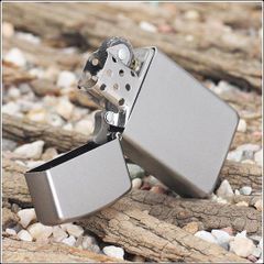 Bật Lửa Zippo Slim 1605 Satin Chrome - Bật Lửa Mini Kháng Gió, Quà Tặng Sang Trọng từ Mỹ
