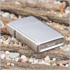 Bật Lửa Zippo Slim 1605 Satin Chrome - Bật Lửa Mini Kháng Gió, Quà Tặng Sang Trọng từ Mỹ