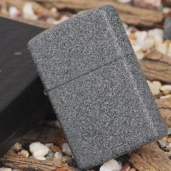 Bật Lửa Zippo 211 Iron Stone - Thiết Kế Độc Đáo, Chịu Gió Tốt, Đàu Kim Loại Bền Bỉ với Sơn Tĩnh Điện Sang Trọng, Hàng Nhập Khẩu Mỹ