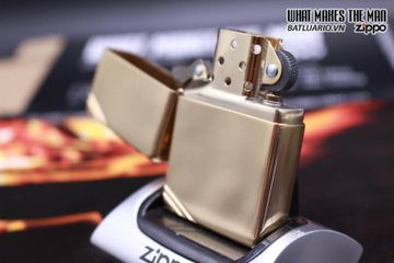 Bật Lửa Zippo Vintage Đồng Vàng Bóng 270 - Thiết Kế Cổ Điển, Bảo Hành Trọn Đời, Quà Tặng Độc Đáo cho Người Sành Điệu