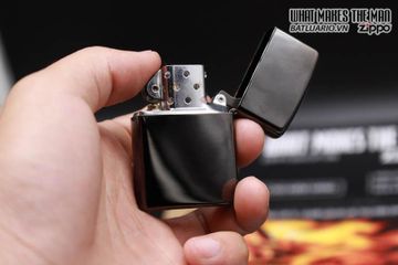 Bật Lửa Zippo 24756 Ebony - Bật Lửa Chống Gió Đen Nam Tính, Hộp Quà Tặng, Nhập Khẩu Mỹ, Bảo Hành Trọn Đời