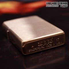 Bật Lửa Zippo Brushed Brass 204B Chính Hãng Mỹ - Vỏ Đồng Xước Sang Trọng, Bảo Hành Trọn Đời, Quà Tặng Độc Đáo