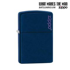 Bật Lửa Zippo Navy Matte 239ZL với Logo - Bật Lửa Chống Gió Chất Lượng Cao, Hàng Nhập Khẩu Mỹ