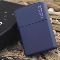 Bật Lửa Zippo Navy Matte 239ZL với Logo - Bật Lửa Chống Gió Chất Lượng Cao, Hàng Nhập Khẩu Mỹ