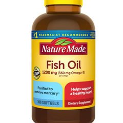 Viên uống dầu cá Nature Made Fish Oil 1200 mg Mỹ - Hộp 300 viên