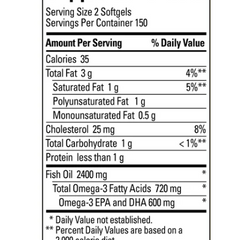 Viên uống dầu cá Nature Made Fish Oil 1200 mg Mỹ - Hộp 300 viên