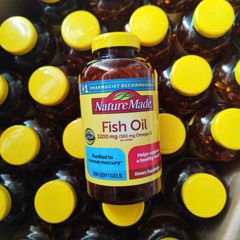 Viên uống dầu cá Nature Made Fish Oil 1200 mg Mỹ - Hộp 300 viên
