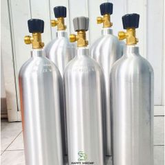 Vỏ Bình Nhôm Thủy Sinh 4L Chất Lượng Cao - Bình Chứa C02 Đài Loan, Van Kim Loại Tiêu Chuẩn, Dùng Cho Thú Cưng