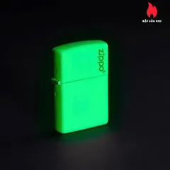 Bật Lửa Zippo Glow In The Dark Logo - Bật Lửa Chống Gió Chính Hãng, Phát Sáng Trong Bóng Tối, Quà Tặng Hoàn Hảo Cho Người Sưu Tập